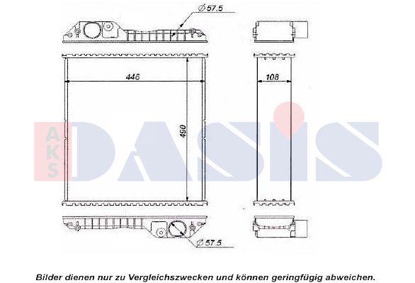 AKS DASIS Radiators, Motora dzesēšanas sistēma 440613N